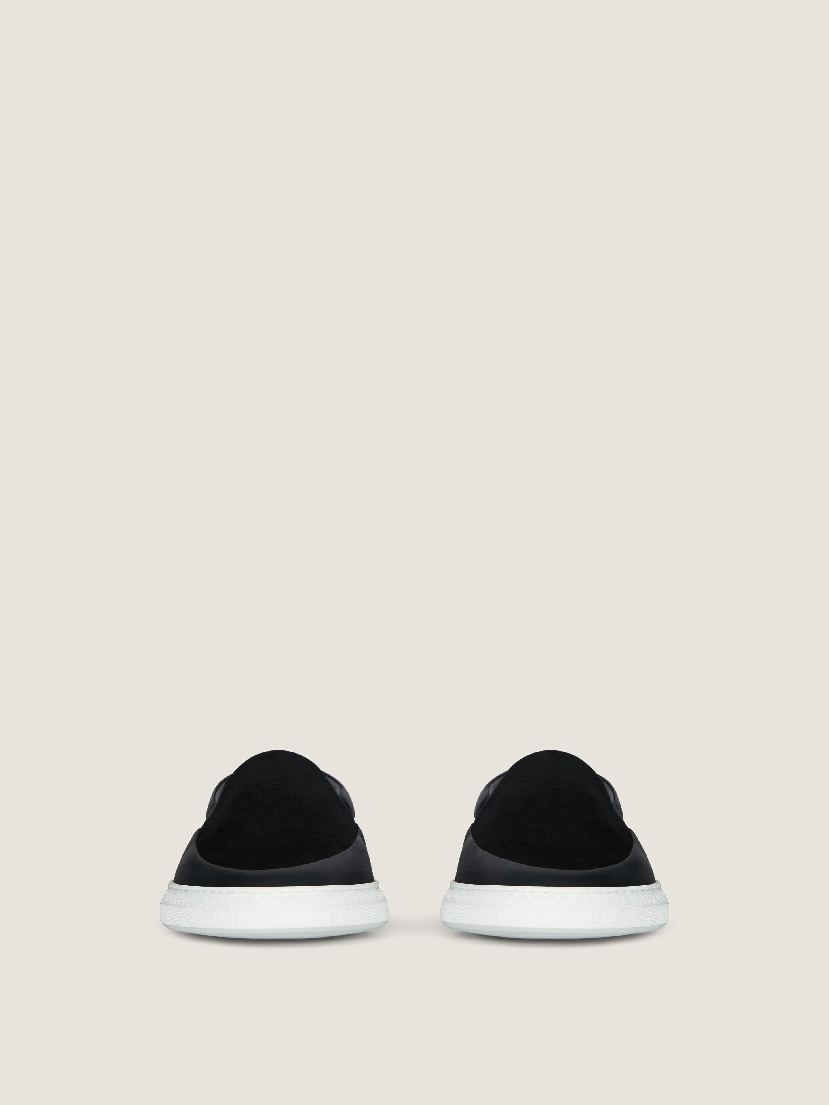 G Set sneakers in leather and perforated suede